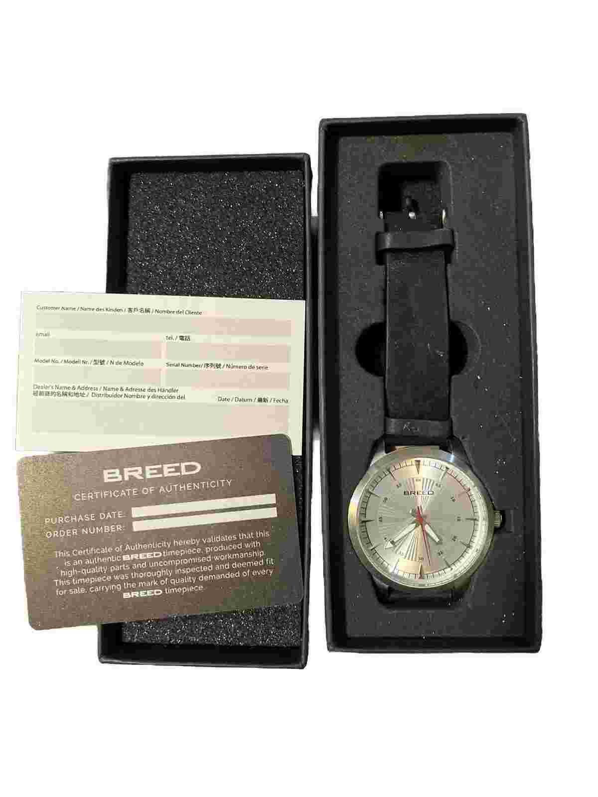 Breed Renegade Silver-Tone Dial Mens Watch
