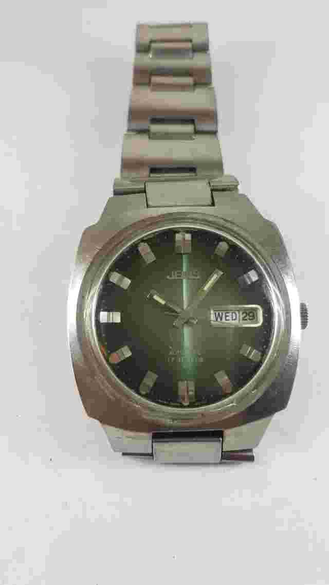 Vintage Rare Jemis Automatic Day-Date Wrist Watch. 5021-0040