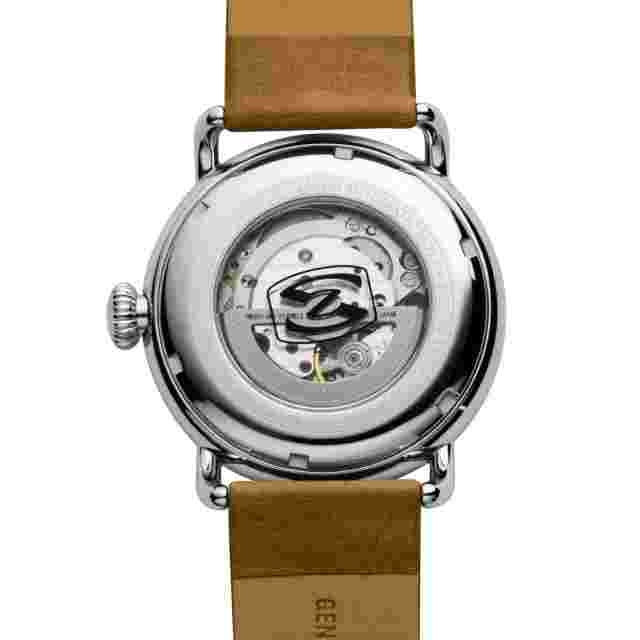 Szanto Officer's Classic Automatic Ivory Black Watch - Brand New
