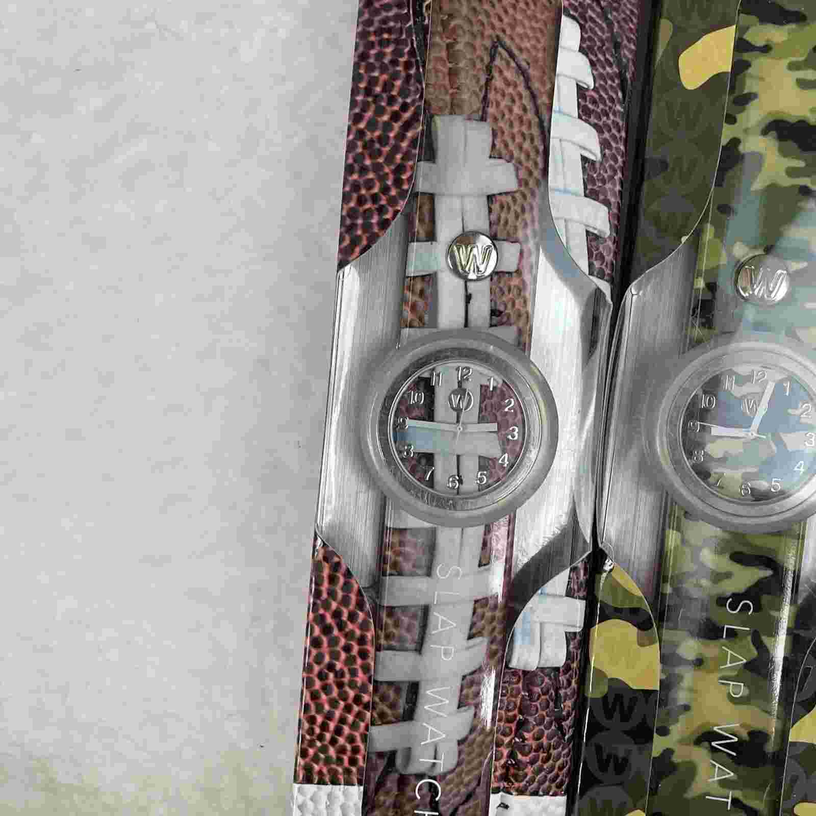 Watchitude Slap Watch Lot Of 6 Boys & Girls Camo Mermaid Football Shark Light Up