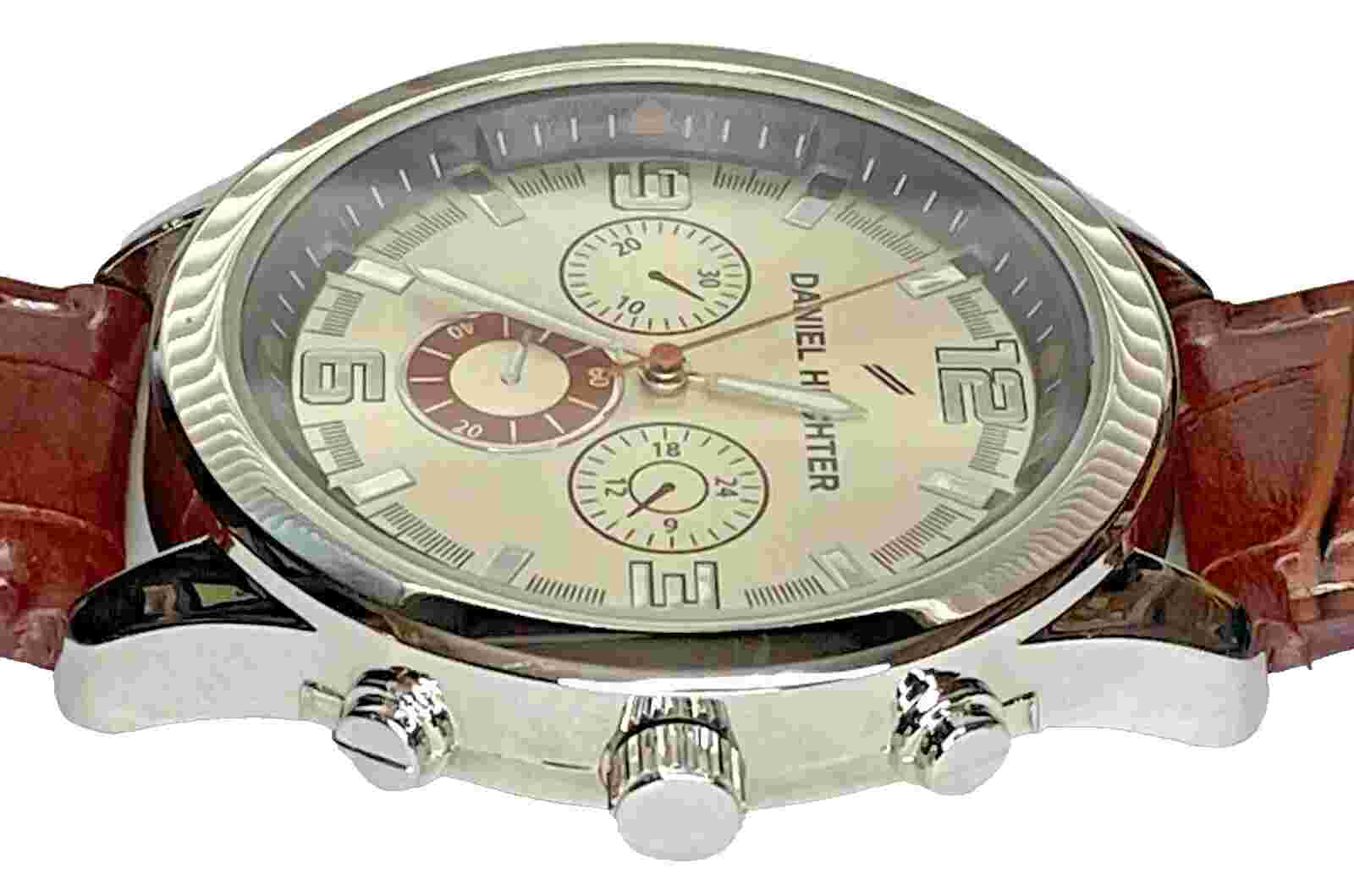 Daniel Hechter Atlas for Men 44.5mm Quartz Analog Roman Silver watch