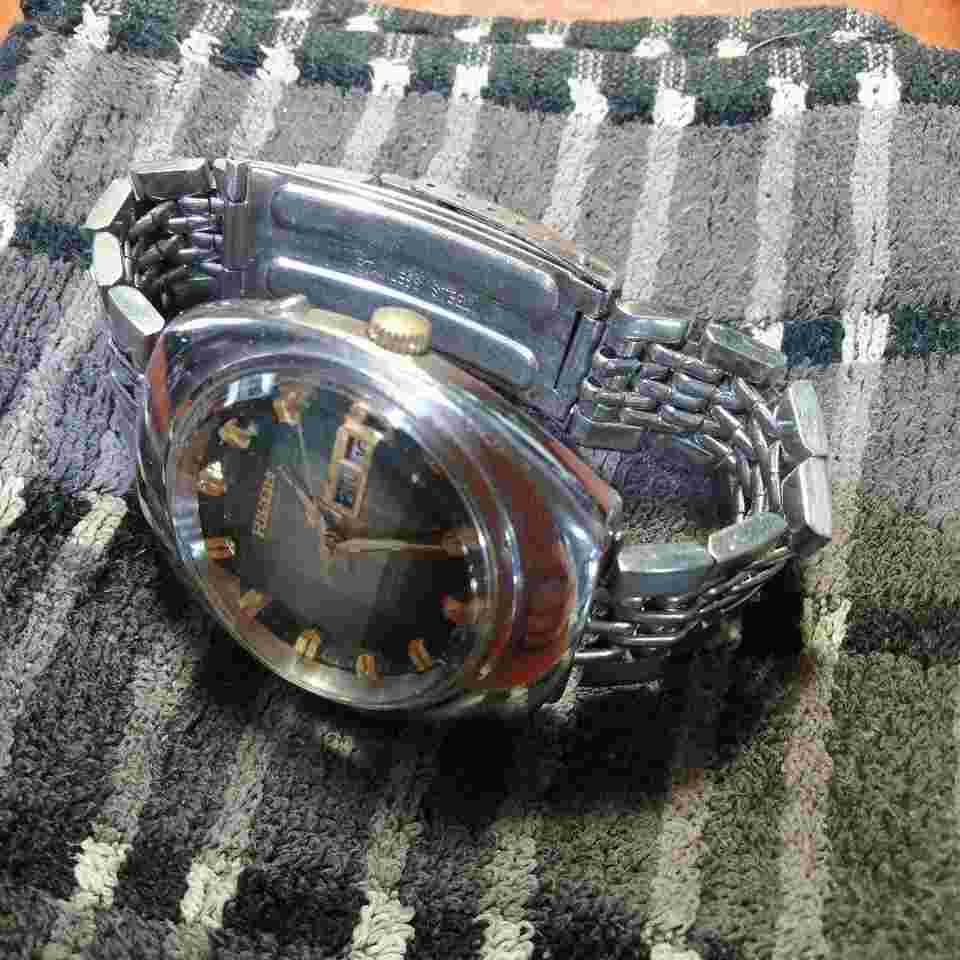 Automatic Watch, Green Dial, Stainless Steel Band Ric, Normal Operation