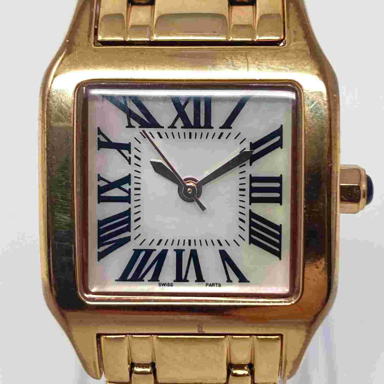 Bronzo Italia QVC Watch Women 26mm Rose Gold Tone MOP Dial Swiss New Battery 6"