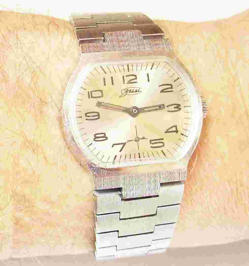 RARE SOVIET (ZIM) POBEDA TV  2602 MENS WATCH CASE- BRACELET