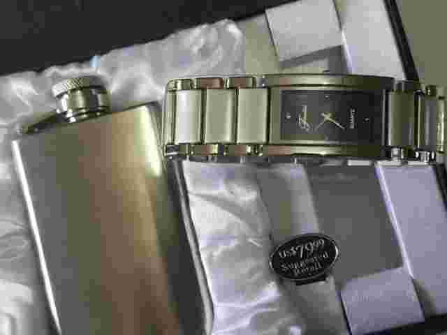Fondini Watch and Flask Set