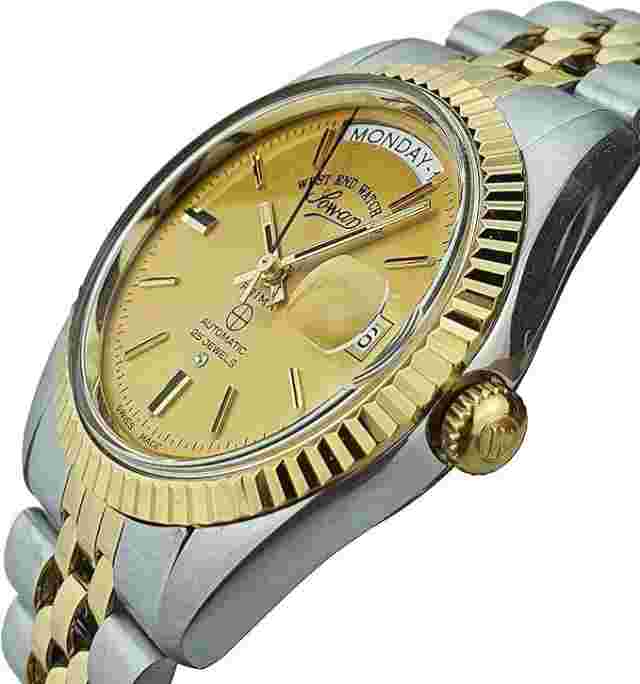 West End Watch Co. 5027.20.2708B Automatic Golden Dial Bicolor Unisex Watch