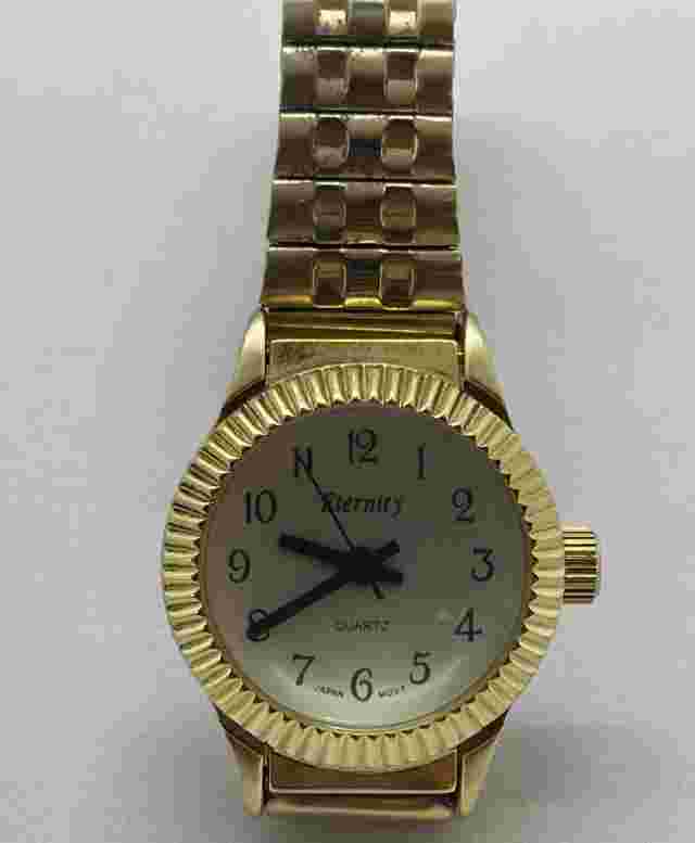 Eternity Quartz Women's Watch Gold Tone Stretchable Band C12-01 26132MJ Arabic
