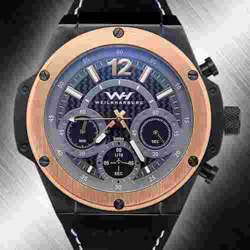 Weil & Harburg Swiss Chronograph Crowe Mens Watch / MSRP $2,400.00 ( 3 Colors )