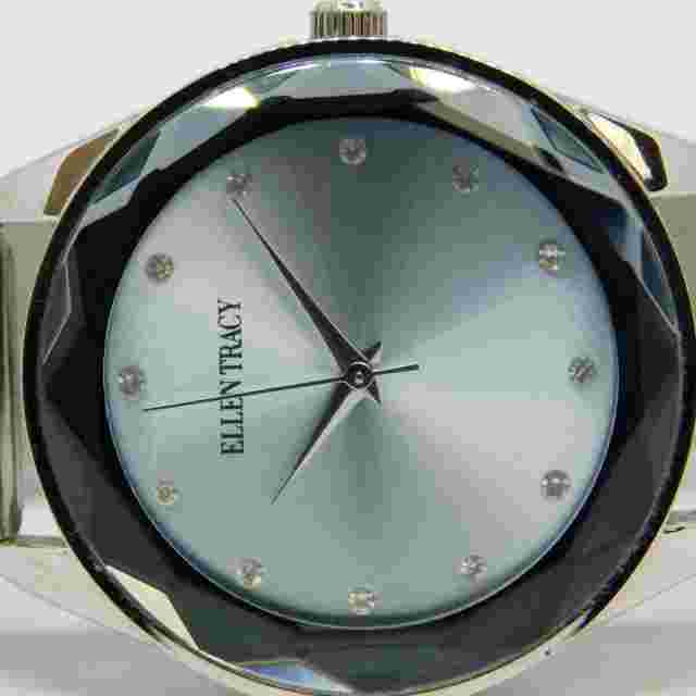 ELLEN TRACY ET5180SJJB Mesh Band Quartz Analog Women's Watch New Battery
