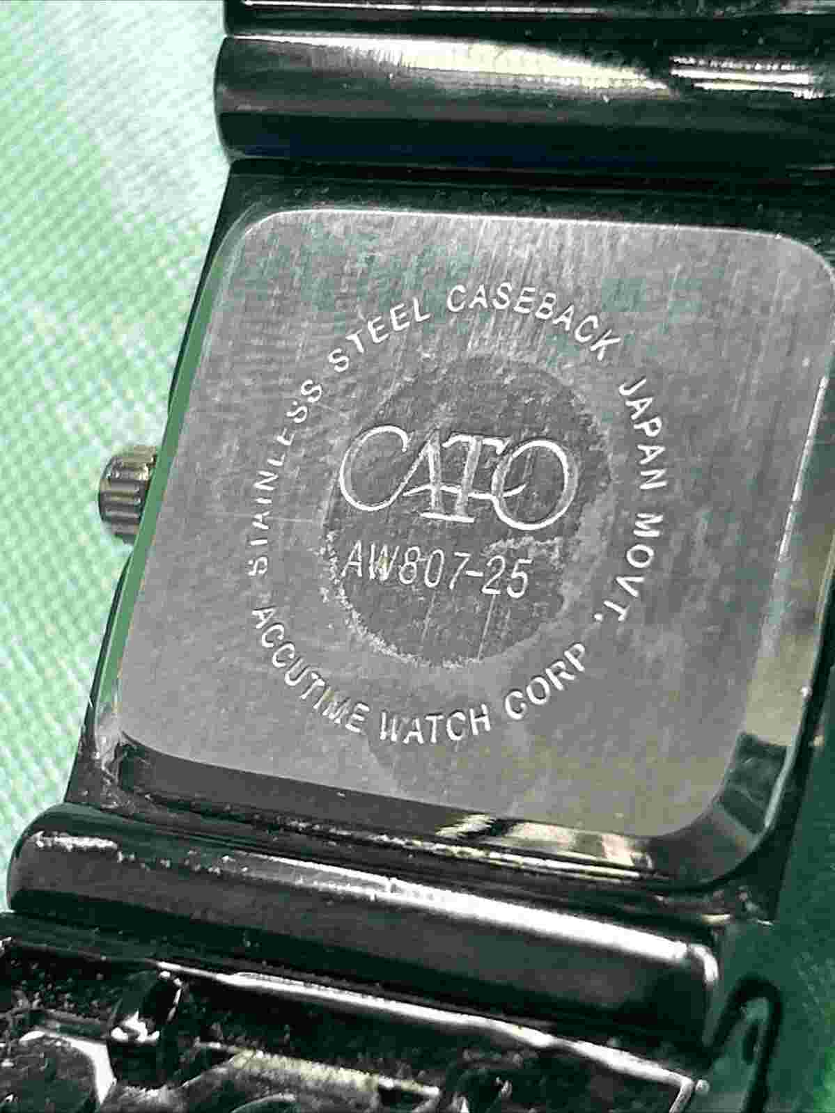 Cato Accutime Dark Silver/ Black Tone Women’s Cuff Watch