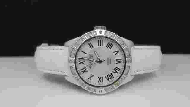Anne Klein NY 12/2003 SWISS Mother of Pearl Dial Diamond Bezel Women's Watch