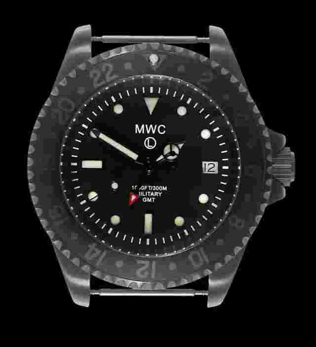 MWC GMT 300m | Quartz Military Watch | Screw Down Crown & Case Back | Date