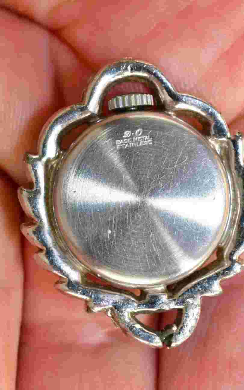 Vintage Art Nouveau Ladies Banner Watch Pendant for Parts and or Repair