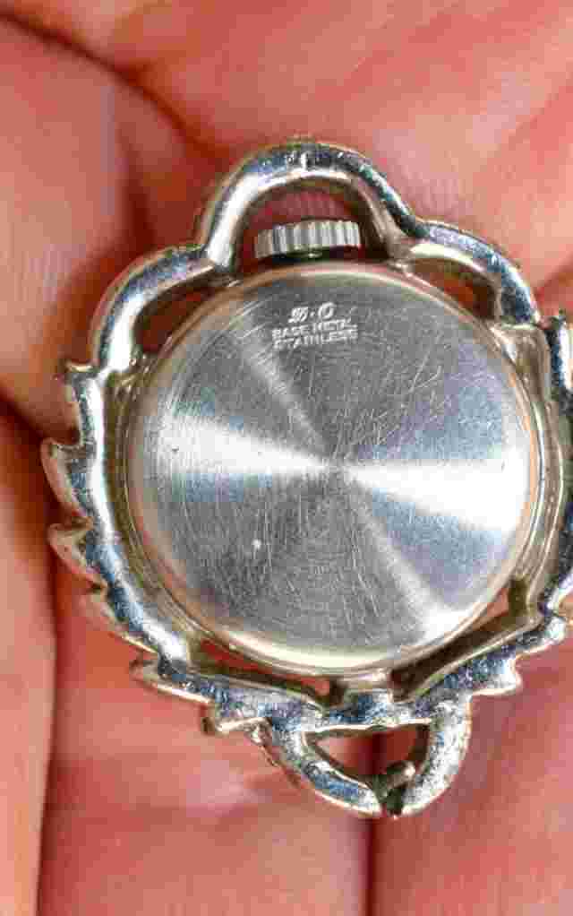 Vintage Art Nouveau Ladies Banner Watch Pendant for Parts and or Repair