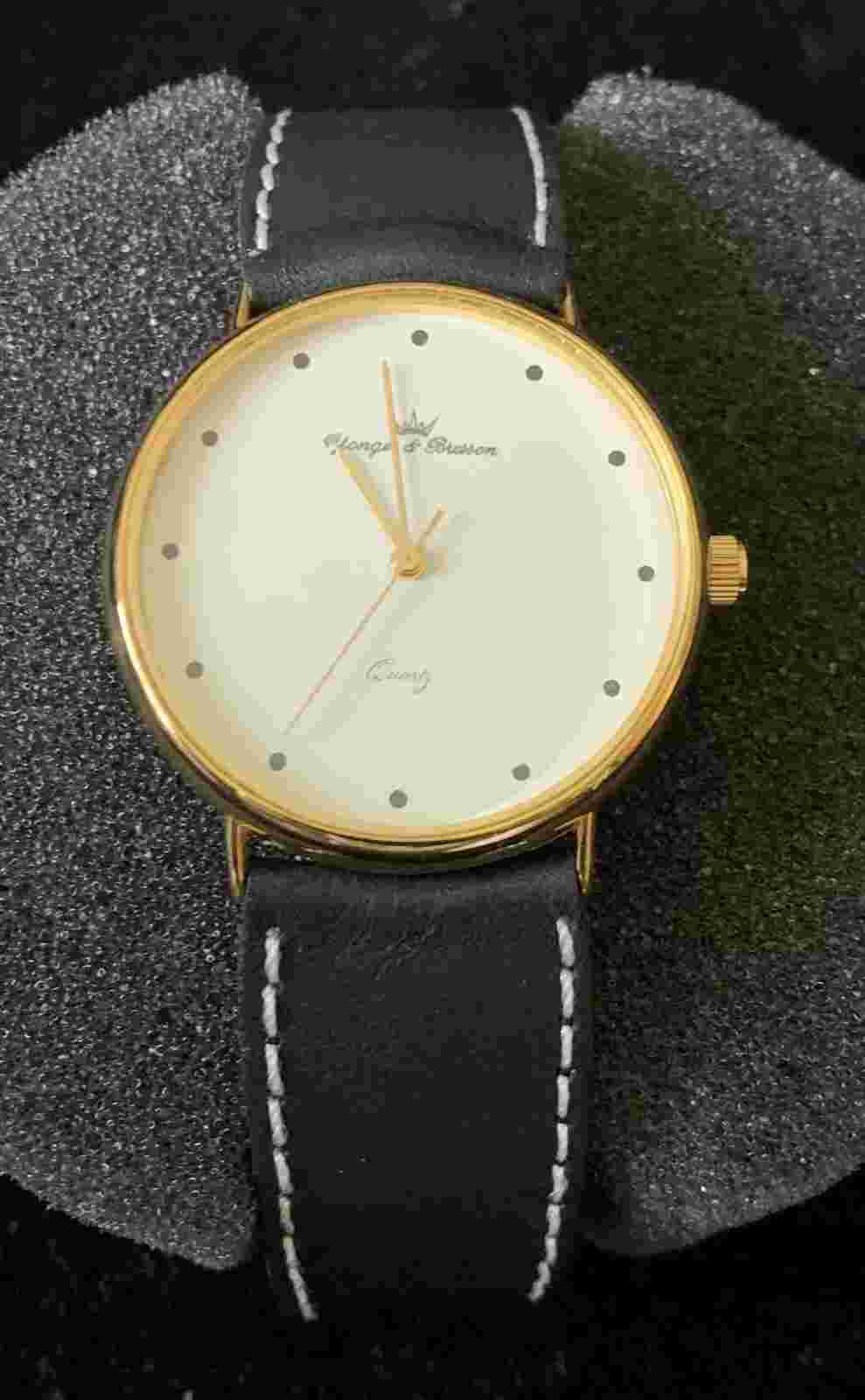 NEW Yonger & Bresson Qvartz Women watch Leahter Bracelet size 34 mm