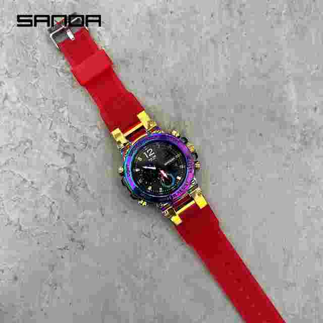 Sanda Multi functional Men's Watch Waterproof Outdoor Sports Leisure Wrist Watch