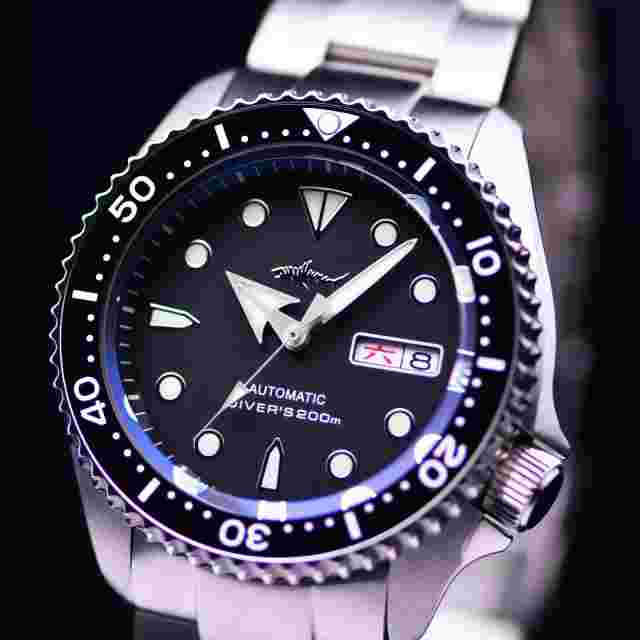 Heimdallr Mens Watch Automatic Sapphire Dial Watches for Men Luminous Watches