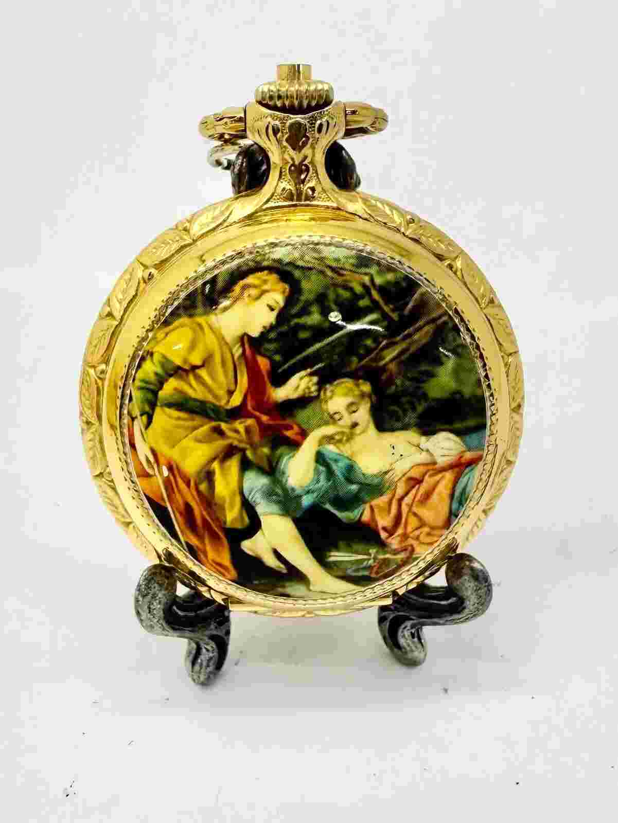 Vintage Swiss Ladies Pocket Watch KelBert 17Jewels Incabloc AERO Runs Well!