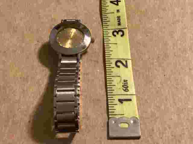 PIERRE NICOL Ladies Watch - New Battery - Runs - Gold Face & Silver Band