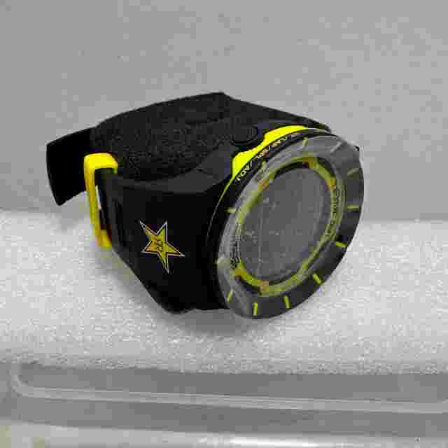 Rockwell The Coliseum Rider BLACK AND YELLOW 48MM 8" Mens Digital Wrist Watch U