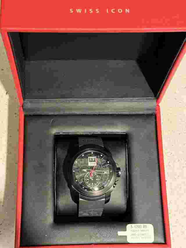 Michel Jordi Swiss Icon Black Dial Quartz Men's Watch