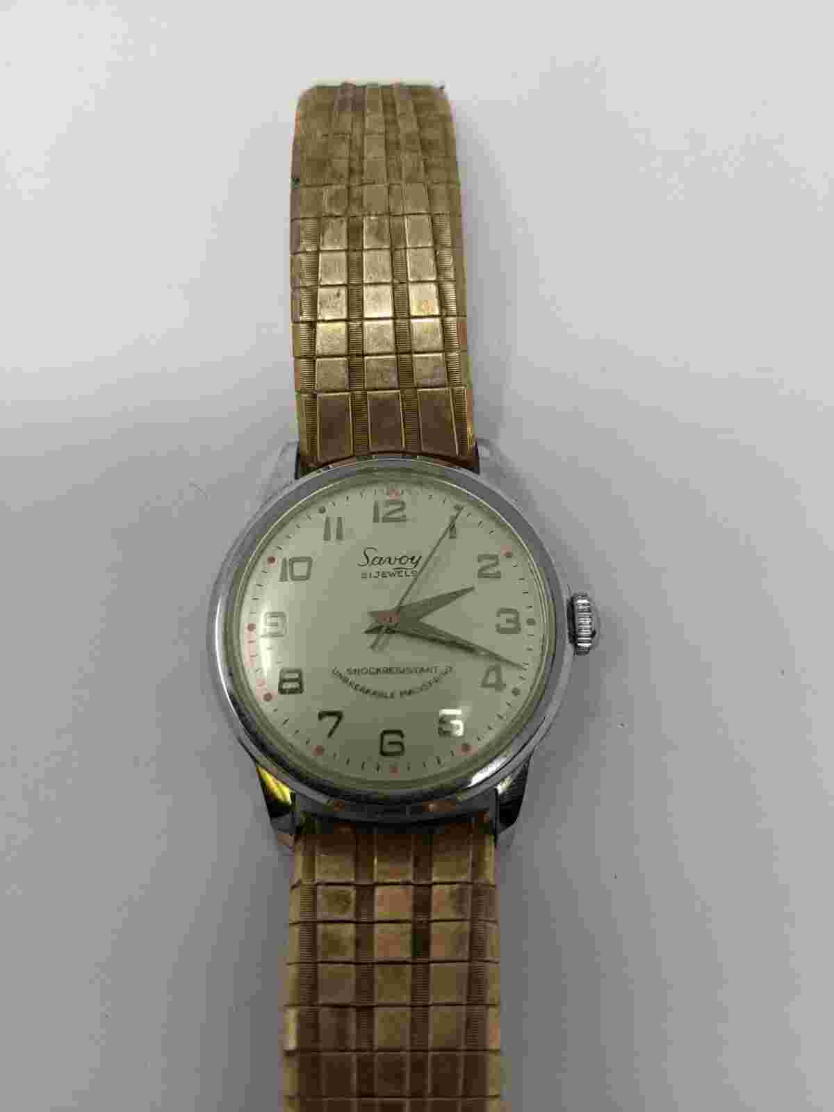 Savoy Jewels Shock Resistant Unbreakable Mainspring Watch (Silver Face)