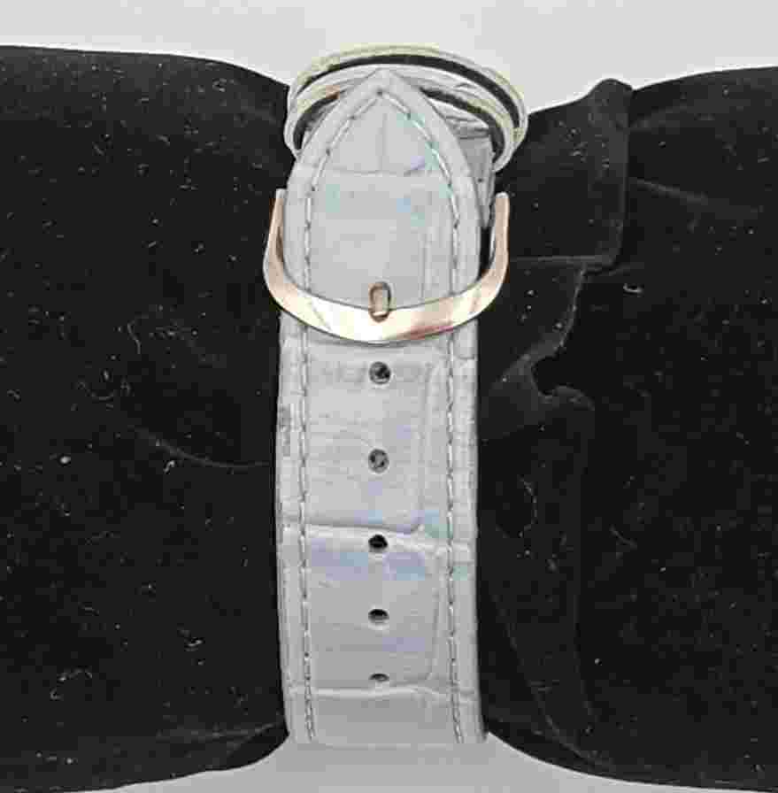 Women's LA Express Stainless Steel Silver Tone Watch w/ Light Blue Band