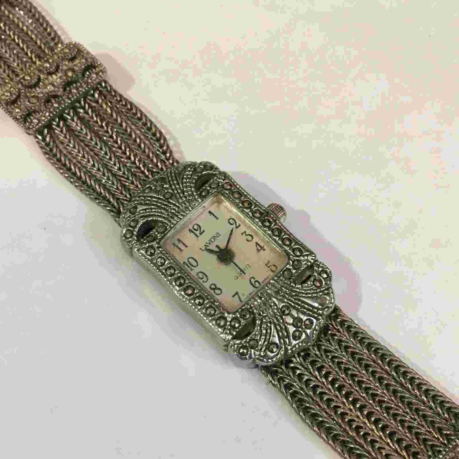 VINTAGE LAVONI QUARTZ LADIES WATCH  JAPAN MOVT NOT TESTED 7"