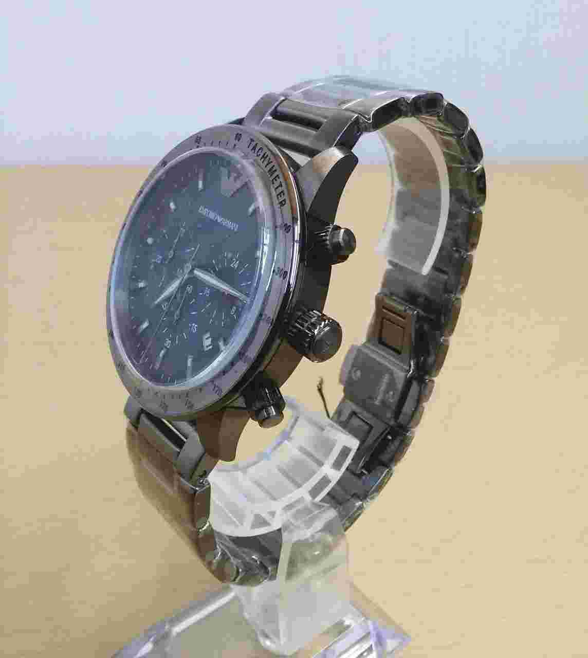 EMPORIO ARMANI AR-80045 Wristwatch Authentic Works Unisex 9724
