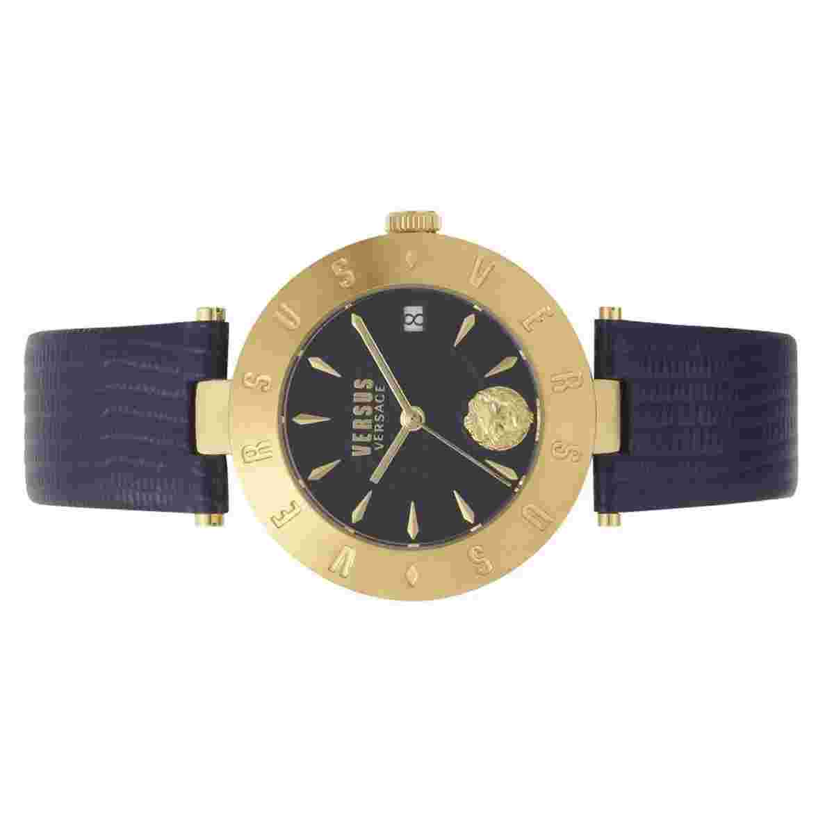 Versus By Versace Ladies Watch Wristwatch Logo VSP772218 Leather