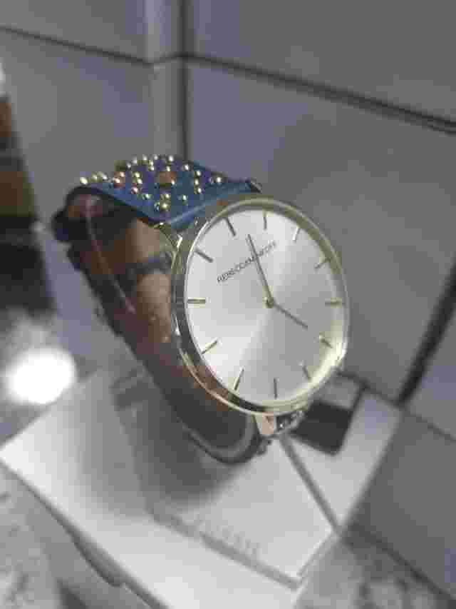 Rebecca Minkoff Major Watch 2200136 Gold with Blue Leather