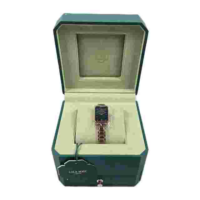 Lola Rose London Women's Malachite Rose Gold Textured Watch LR4301 Brand New