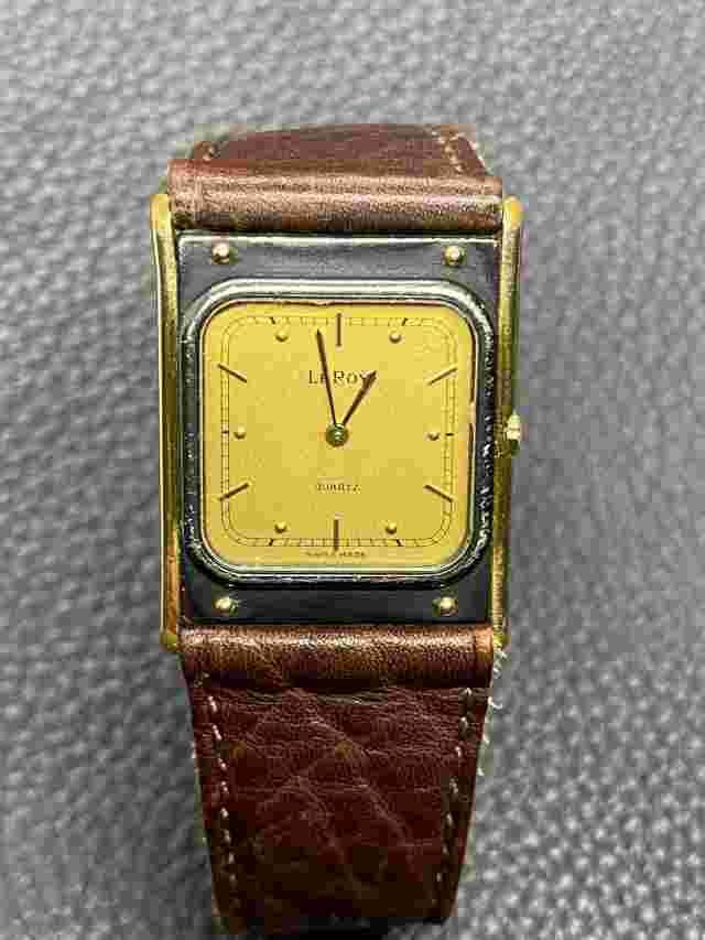 LE ROY BY BAUM & MERCIER LADIES WRISTWATCH 8701 GOLD PLATED.