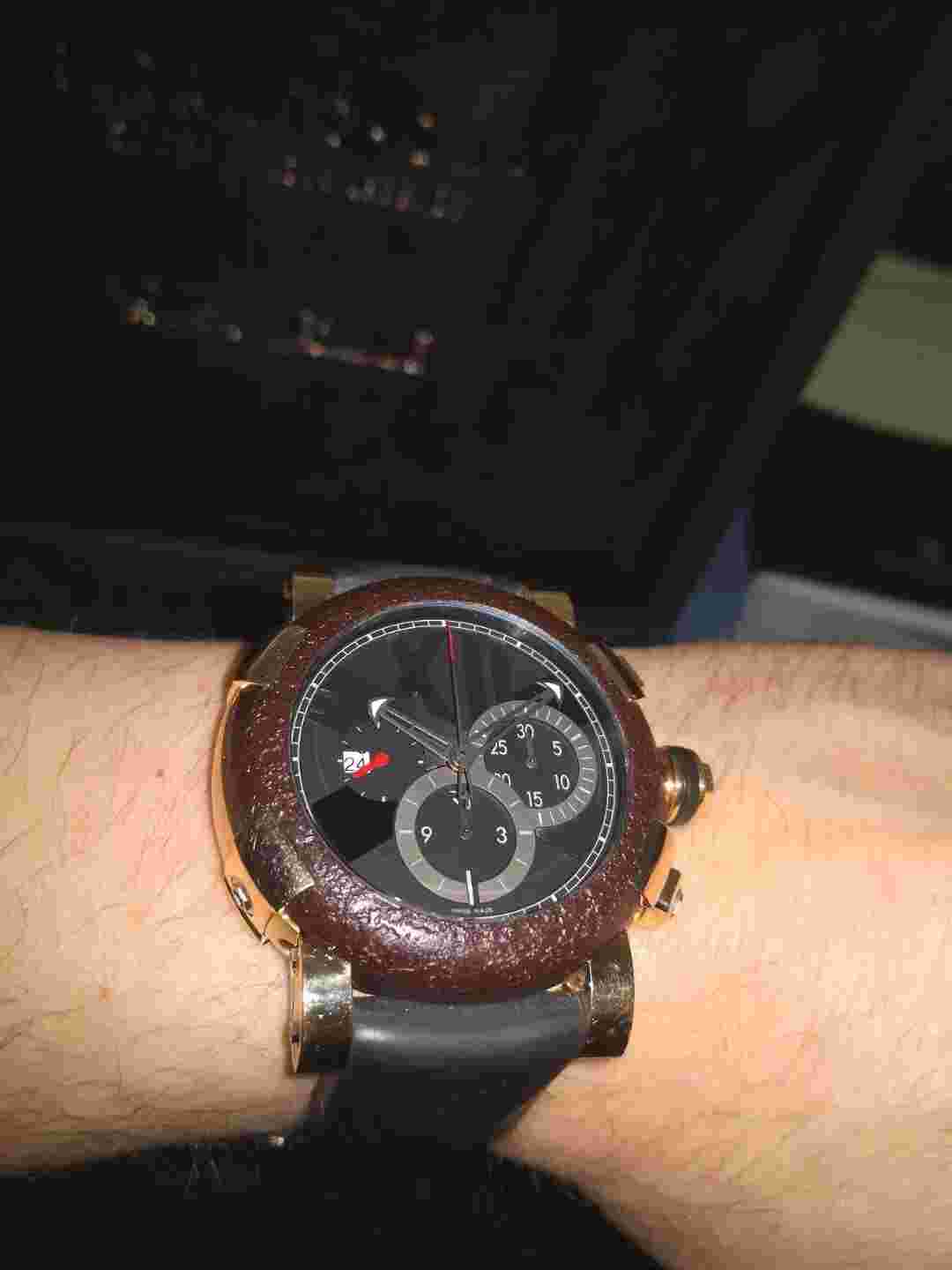 Romain Jerome RJ Titanic DNA Chronograph 18K CH.T.OXY3.2222.00.BB Watch B&P