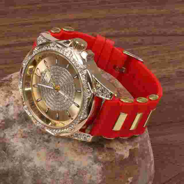 Heavy Bezel Milano Expressions  Quartz Analog Men's Fashion Watch New