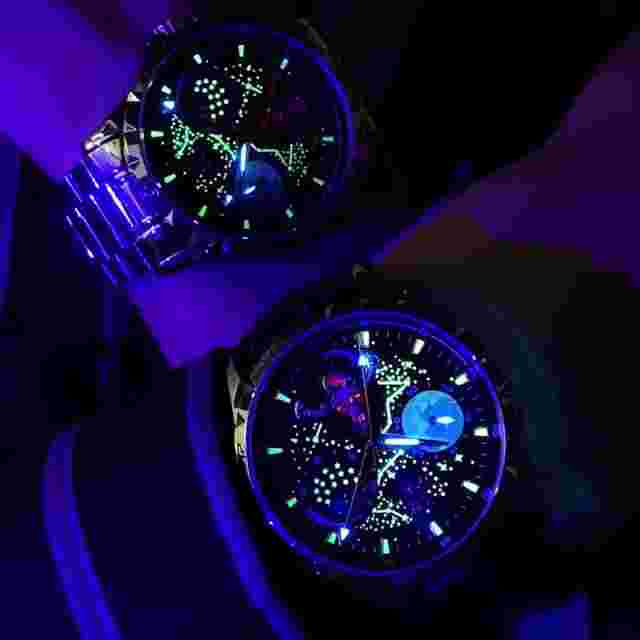 Steel Band Men's Mechanical Watch Luminous Dial Moon Phase Automatic Watch
