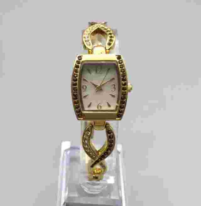 Bradford Exchange BGE Watch Women 21mm Crystal Gold Tone New Battery 6.75"