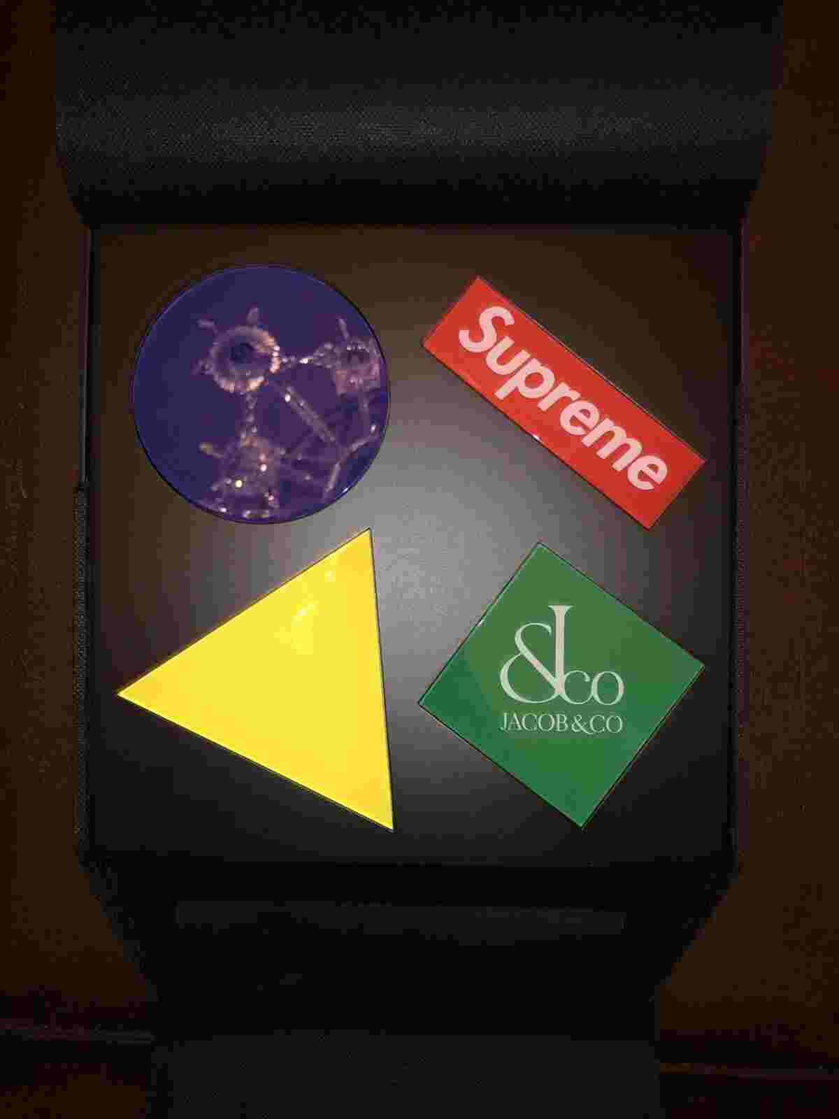 SUPREME x JACOB & CO - TIME ZONE WATCH - BLACK - 47mm - IN HAND -Free Shipping!