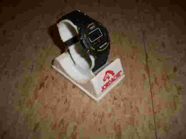 Vintage 1980’s Jordache Wrist Watch w original display stand for parts