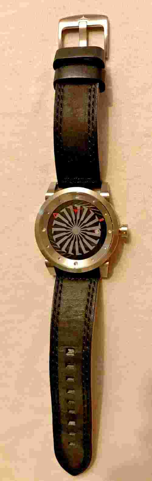 Zinvo Blade watch men's date automatic exhibition back 44mm excellent condition