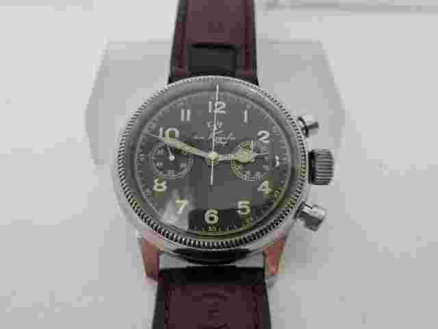 KIROVA Chronograph Cal 3017 - Military Style-Black Dial ,40 mm - 19 Jewels