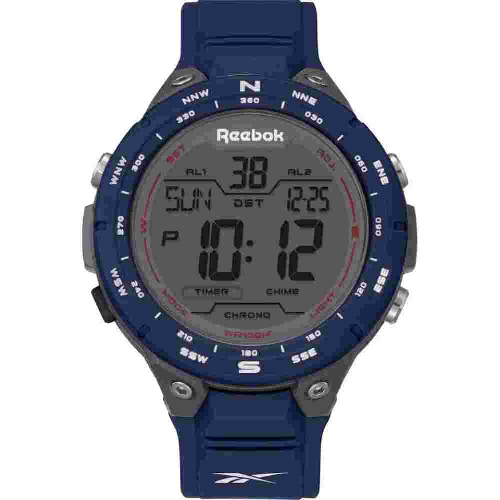Reebok Digital Slam Blue Rubber Strap Men Watch RV-SLM-G9-PSPN-WN