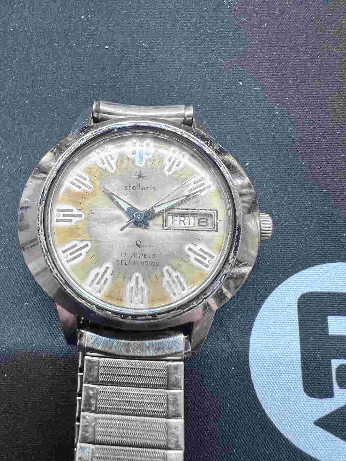 Vintage Stellaris Watch Lot. 2 Watches. Both Running.