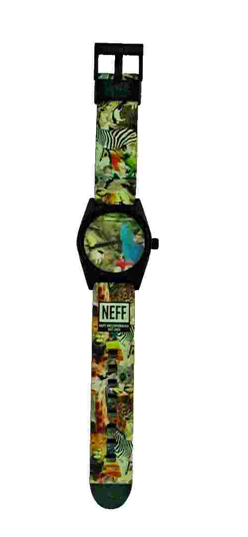 Neff Daily Wild Analog Wrist Watch w/ 5 ATM Water Resistance, Wildlife Print(402