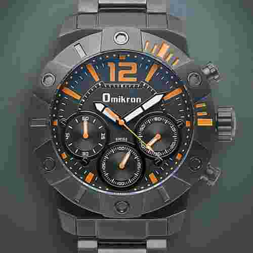 Omikron Scorpion Swiss Chronograph Watch~MSRP $1,469.00 - Available in 2 Colors.
