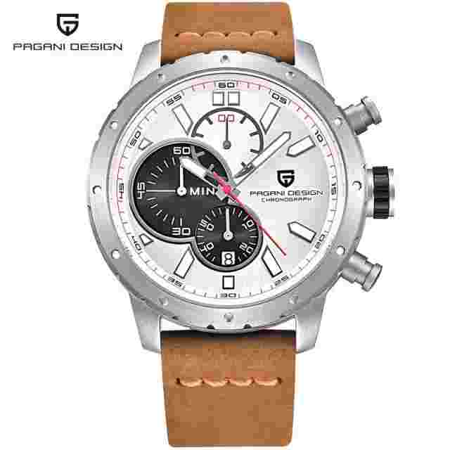 Top Fashion Brand Chronograph Pagani Design 46mm Quartz Men's Watch stop watch