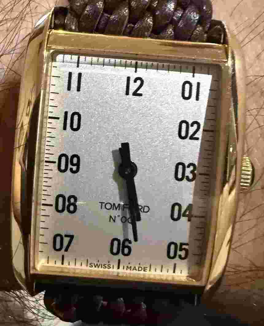 Shinola Tom Ford 001 Tank Watch, Solid Gold 18k, 27mm, Box, Papers, MSRP $7190