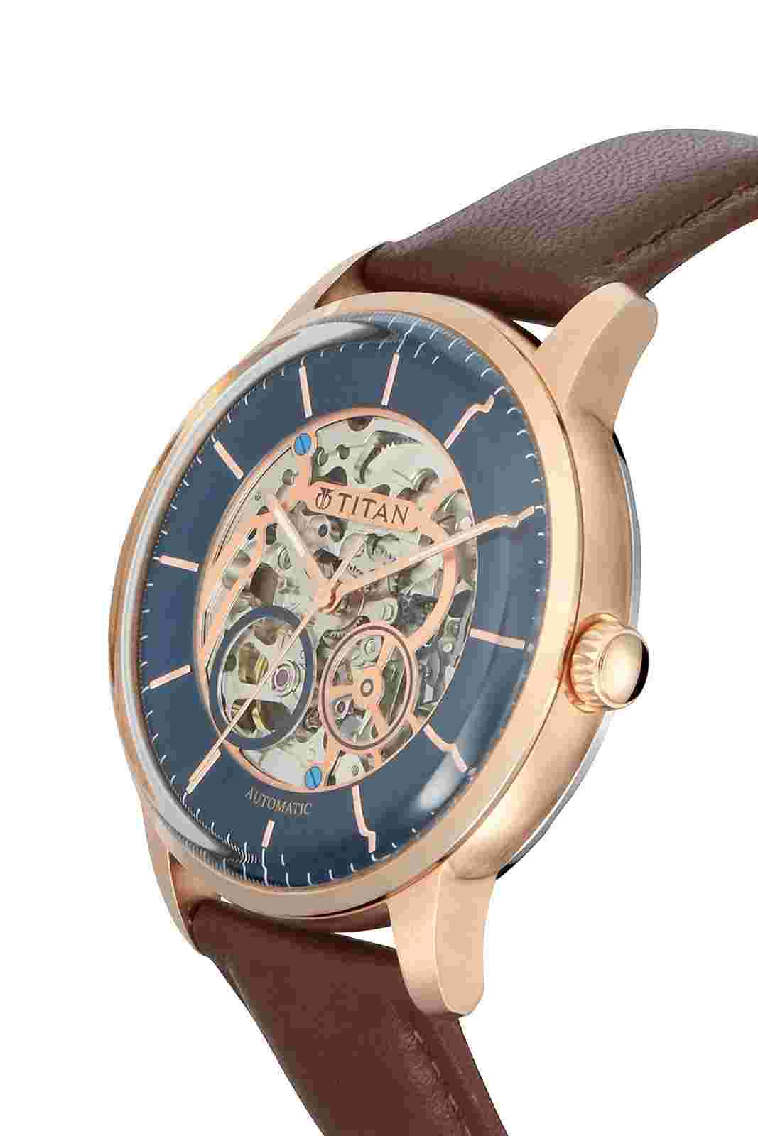 Titan Mechanical Analog Blue Dial Men's Watch 90110WL02/NN90110WL02/NP90110WL01