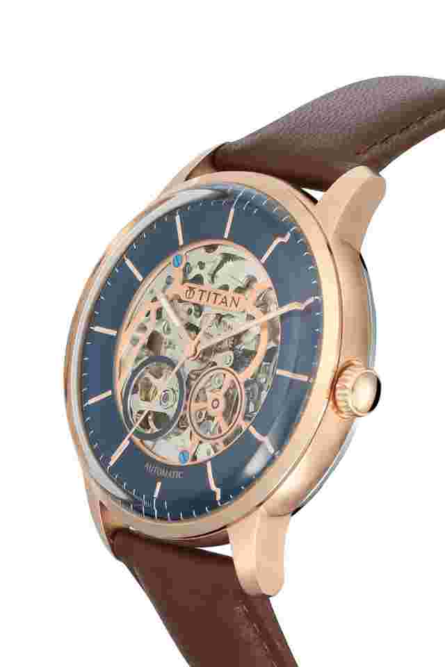 Titan Mechanical Analog Blue Dial Men's Watch 90110WL02/NN90110WL02/NP90110WL01