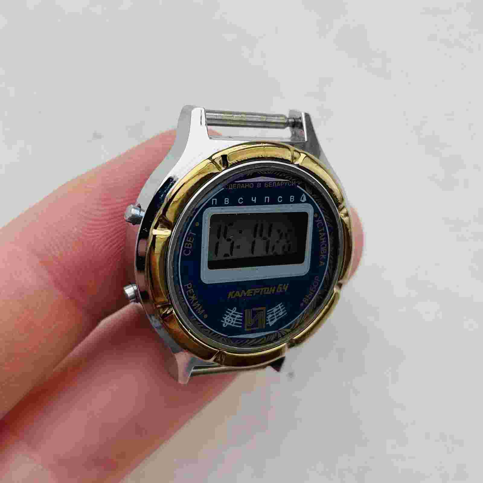 RARE Electronika KAMERTON 6.4 Melody Small Women USSR Watch Belarus Vtg LCD